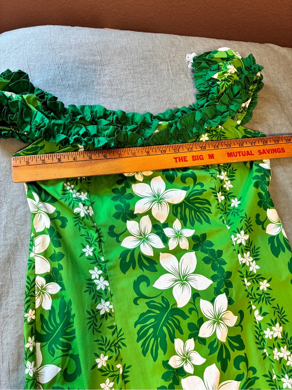 Vintage XL Royal Creations Hawaiian Ruffles Made in Hawaii Muumuu Dress - Picture 9 of 11